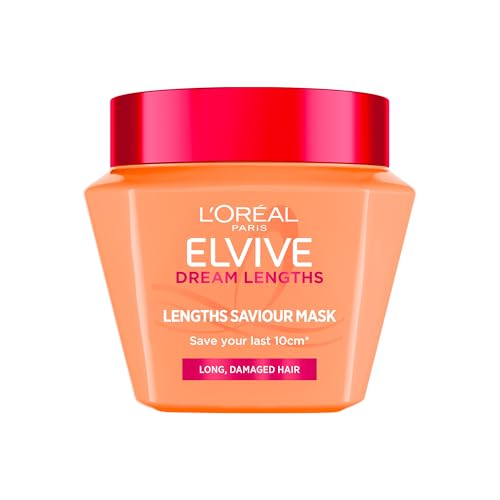 LOreal Paris Elvive Dream Lengths Hair Mask Nourishing & Strengthening Treatment Enriched with Castor Oil For Long Damaged Hair 300ml