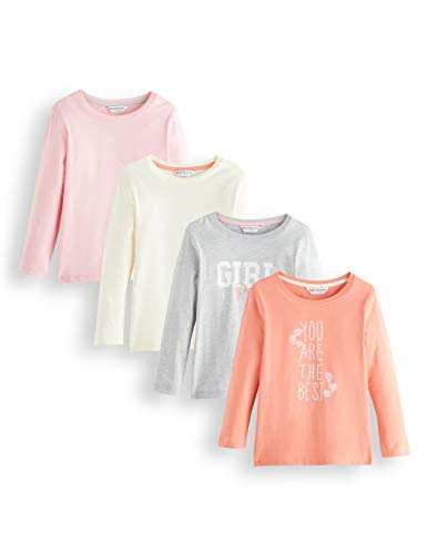 Marca Amazon - RED WAGON Graphic - Camisa Manga Larga Niñas, Multicolor (Multicolour 042), 104, Label:4 Years