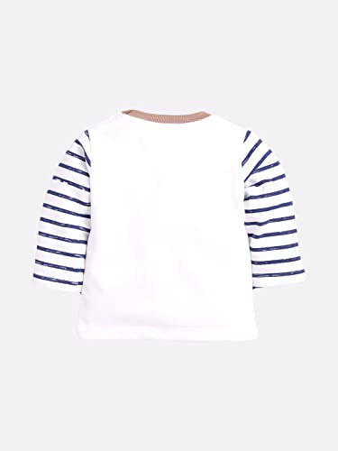 Image of BABY GO Baby Boys Cotton Clothing Set | Full Sleeve T-Shirt & Pants Combo | Newborn Infant Outfit | Soft Fleece Tracksuit with Cute Animal Print | Casual Daily Wear Co-ord Set