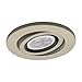 WAC Lighting, 4in Adjustable Gimbal Trim with 8W MR16 LED Bulb in Brushed Nickel