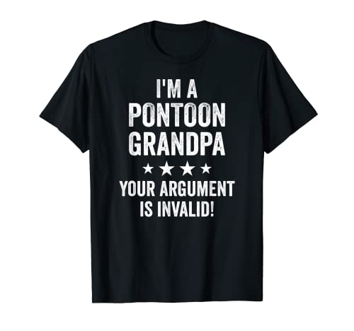 Pontón abuelo tu argumento no es válido I divertido pontón Camiseta