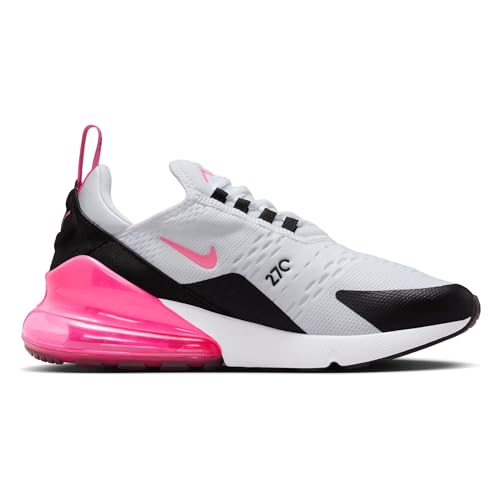 Nike Air Max 270 Women's Shoes (AH6789-127, White/Black/White/Hyper Pink) Size 8.5