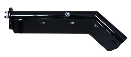 Image of TBOZZ Angled Mud Flap Hanger with Conspicuity Tape,1-1 /8 inch in Mounting Bolt Spacing,27 inch Length. Black Version.in Pair.(Left Hand+Right Hand)