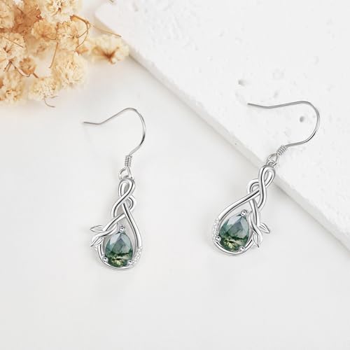 Palm Tree/Moss Agate/Feather/Sewing/Plumeria Earrings 925 Sterling Silver Dangle Earrings Vacation Earrings Jewelry Gifts For Women Female3