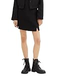 TOM TAILOR Denim Damen Boucle Mini-Rock, deep black, L