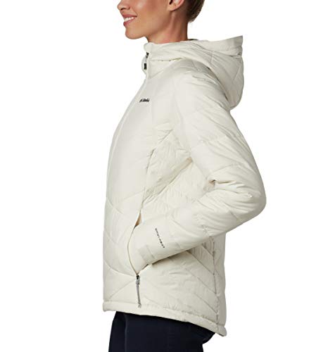 Image of Columbia Women's Omni-Heat Reflective Heavenly Hooded Hiking & Trekking Down Standard Length Jacket