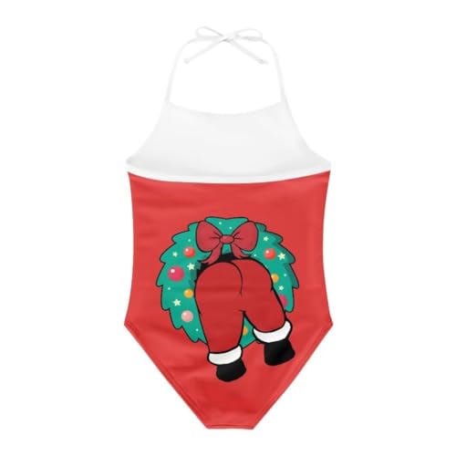 Image of Christmas One-Piece Swimsuits Beach Swimwear Bathing Suit for 3-10 Years Girls