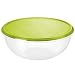 Produktbild Rotho Rondo Schüssel 6l mit Deckel, Kunststoff (PP) BPA-frei, transparent/grün, 6l (32,5 x 32,0 x 13,5 cm)