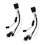 FORLETOR Conversion Wiring Adapter Factory Projector Headlights to Factory Base Reflector Light Converter Aftermarket Headlights for 13-18 Ram 1500 2500 3500 (2 PCS)