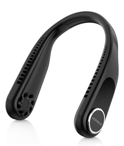 Aopircs Portable Neck Fan - 6000mAh MAX 15H Cooling Bladeless Personal Fan - USB Rechargable,...