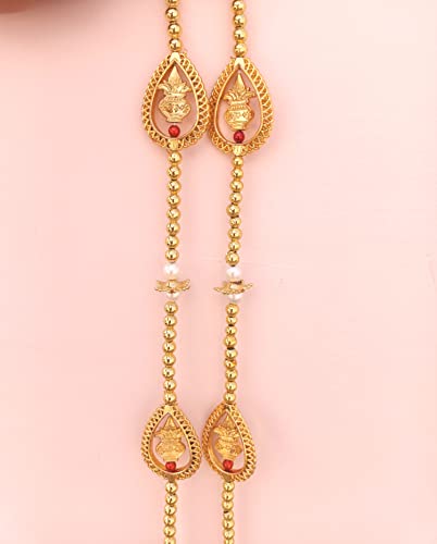 Image of CREYENTES Torans For Entrance Main Door For Stylish Decoration Hangings Home Thoranam Traditional Bandarban Dwar Bandhan Jhumar Pooja Room Decor(Parrot Latkan, 92 Cm, 92 Cm)