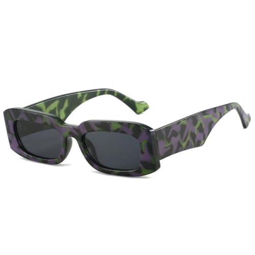 Lunettes de soleil carrées dégradées pour femmes et hommes tendance