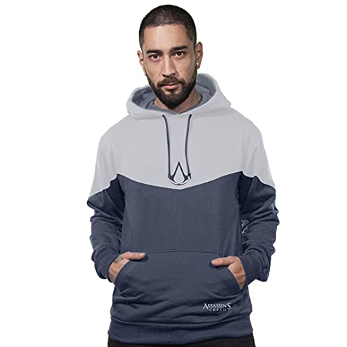 Moletom Assassin'S Creed Logo, Assassin´S Creed, Masculino, Cinza, G