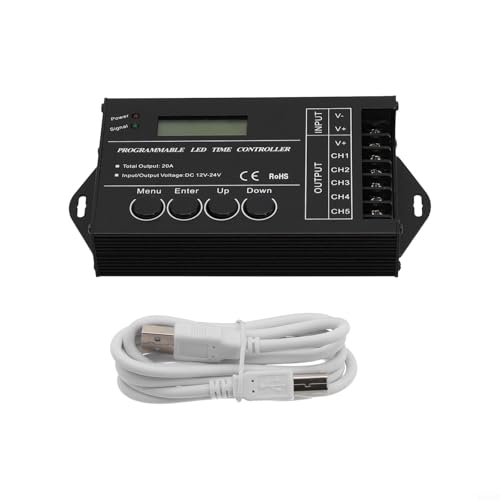 TC420 Contrôleur éclairage programmable programmateur horaire LED RGB 12V 24V