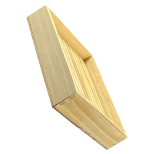 Plato rectangular para sushi y sashimi de madera 20x15cm miniatura 1