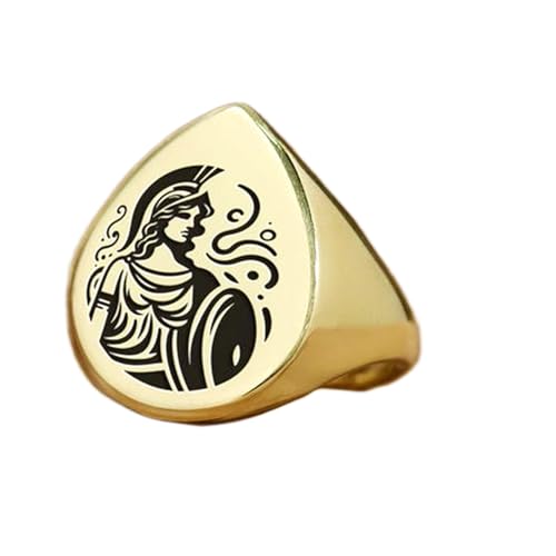 Bague Athéna en forme de poire, sublimez vos tenues avec cette chevalière vintage
