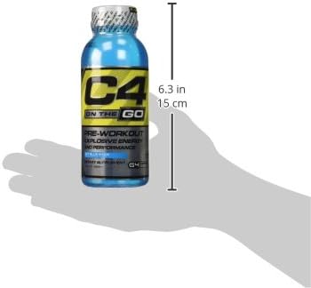 Cellucor C4 On The Go Explosive Energy Pre-Workout Supplement, ICY Blue Razz, 12 Count
