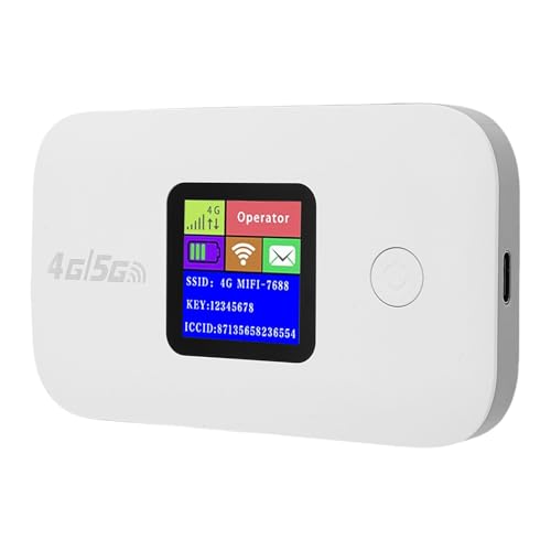 Image of Zunate Portable Wireless WiFi Router High Speed 4G 5G LTE Hotspot with Standard SIM Card Slot, 3000mah Battery Powered Network Router for Phone Laptop