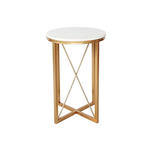 Higheg Coffee Table/Side Table, Marble Panel, Creative Wrought Iron Ta