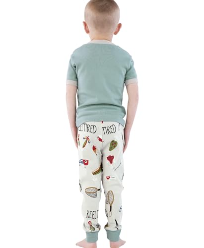 Lazy One Short-Sleeve Pajamas Sets for Girls and Boys, Kids' Soft, Animal PJs, Lake Pajamas4
