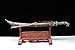 Metal Handle Tiger Broadsword Mongolian Saber Cavalry Knife Folded Damascus Steel Blade Sharp Chinese Kungfu Dao Sword Katana