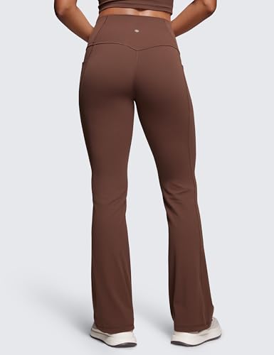 CRZ YOGA Womens Butterluxe High Waist Flare Pants 31.5" - Yoga Bootcut with Side Pockets Wide Leg Lounge Casual2
