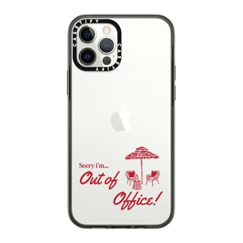 Coque iPhone 12 Pro CASETiFY compacte et transparente noir