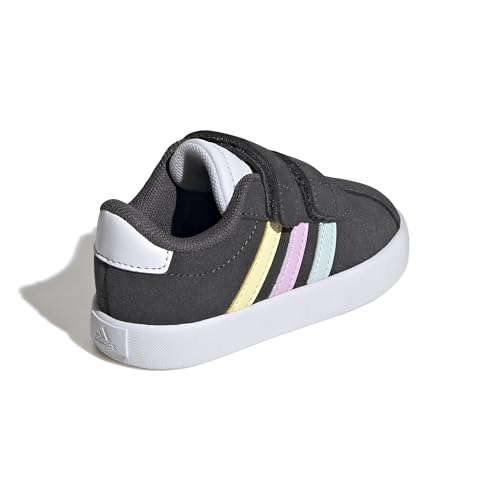 Image of adidas Boys Vl Court 3.0 Slip On Sneakers Shoes Casual - Pink, White