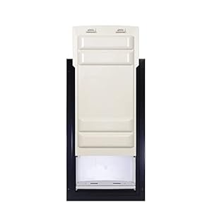 Endura Flap E2 Pet Door for Partitions in Black | Power-Environment friendly Single Flap Design for Wall Installations | All-Climate Safety with Insulating Twin-Layer Flap | Black, Small, Single Flap