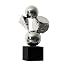 H:23.6 in Silver / Black Base
