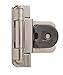 Amerock BPR8700G10 | Kitchen Cabinet Hinge | 3/8 in (10 mm) Inset Double Demountable | Satin Nickel | Cabinet Door Hinge | 1 Pair/2 Pack | Functional Hardware