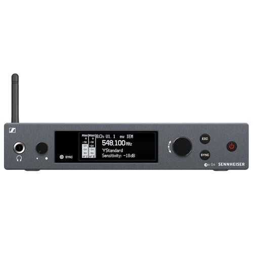 Image of Sennheiser EW IEM G4-Twin Bundle - Wireless in-Ear Monitor System | Stage-Ready Kit Comes with Pig Hog PHM10 8mm Mic Cable, 4-Pack Blucoil AA Batteries and Polishing Cloth
