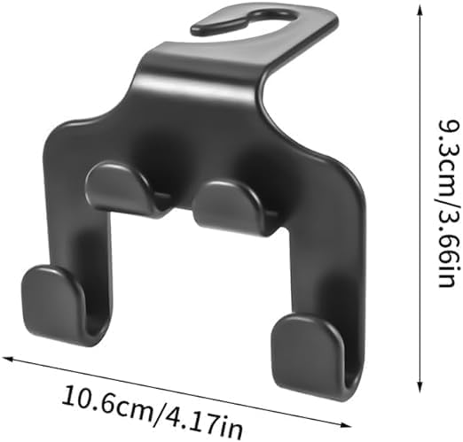 Image of Car Seat Headrest Hanger | Car Interior Accessories Stylish Universal Auto Seat Hook for for Purses & Bags, Upgraded 2 in 1 Car Headrest Hooks (Pack of 2) (Pattern-1)