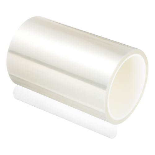 Image of uxcell Clear Heat Tape, 1 Roll 150mmx33m 108ft High Temperature Heat Resistant Tape for Sublimation,Heat Vinyl Press,Heat Transfer, Circuit Board, No Residue