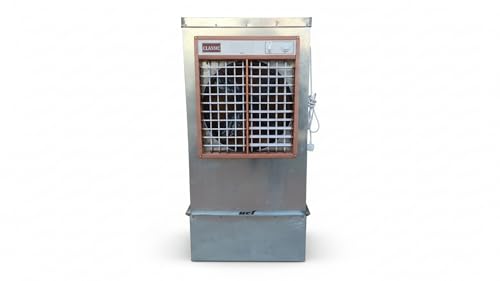 Image of Classic Evaporative Air Cooler, Metal Body, Window Cooler, with Cooling Pads