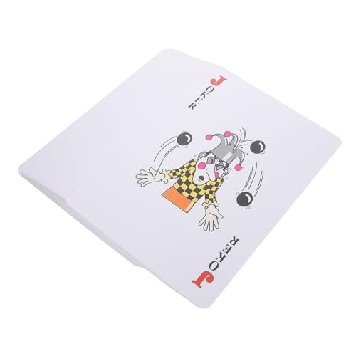 Abaodam Übergroße Spielkarten Jumbo Poker Karten Großes Kartenspiel Aus Plastik Für Partys Zuhause Camping Reisen Und Pokerspiele Für Erwachsene