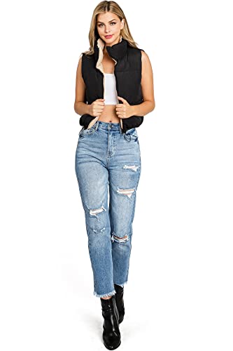 Cello Jeans Women's Juniors High Rise Classic Mom Denim2