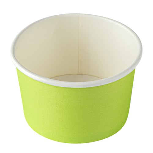 Image of Restaurantware-Coppetta 5-Ounce Dessert Cups, 200 Disposable Ice Cream Cups - Lids Sold Separately, Sturdy, Light Green Paper Frozen Yogurt Bowls, For Hot And Cold Foods, Perfect For Gelato Or Mousse