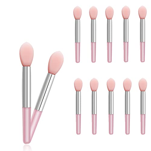 12 Pcs Lipstick Applicator Wands, Silicone Makeup Brush, Lipstick Applicator Wands, Mini Makeup Lip Brush, Lipstick Brushes Lip Applicators for Lipstick