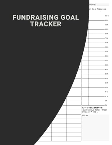 Fundraising Goal Tracker: A Logbook For Anyone Looking To Keep Track Of Their Fundraising Goals,...
