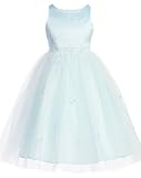 KID Collection Girls Satin Tulle Ballerina Dress