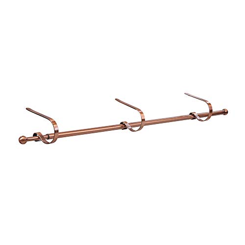 Haute Decor The Original Mantleclip Stocking Holder Rod, For Large Families, Brushed Copper #TOP16