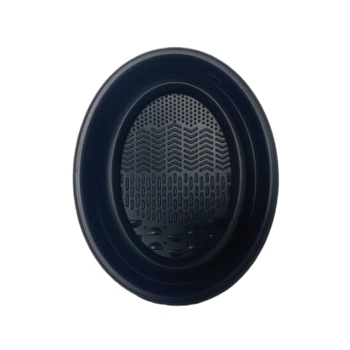 Foldable Silicone Makeup Brush Cleaner Bowl (Rose red) image 5