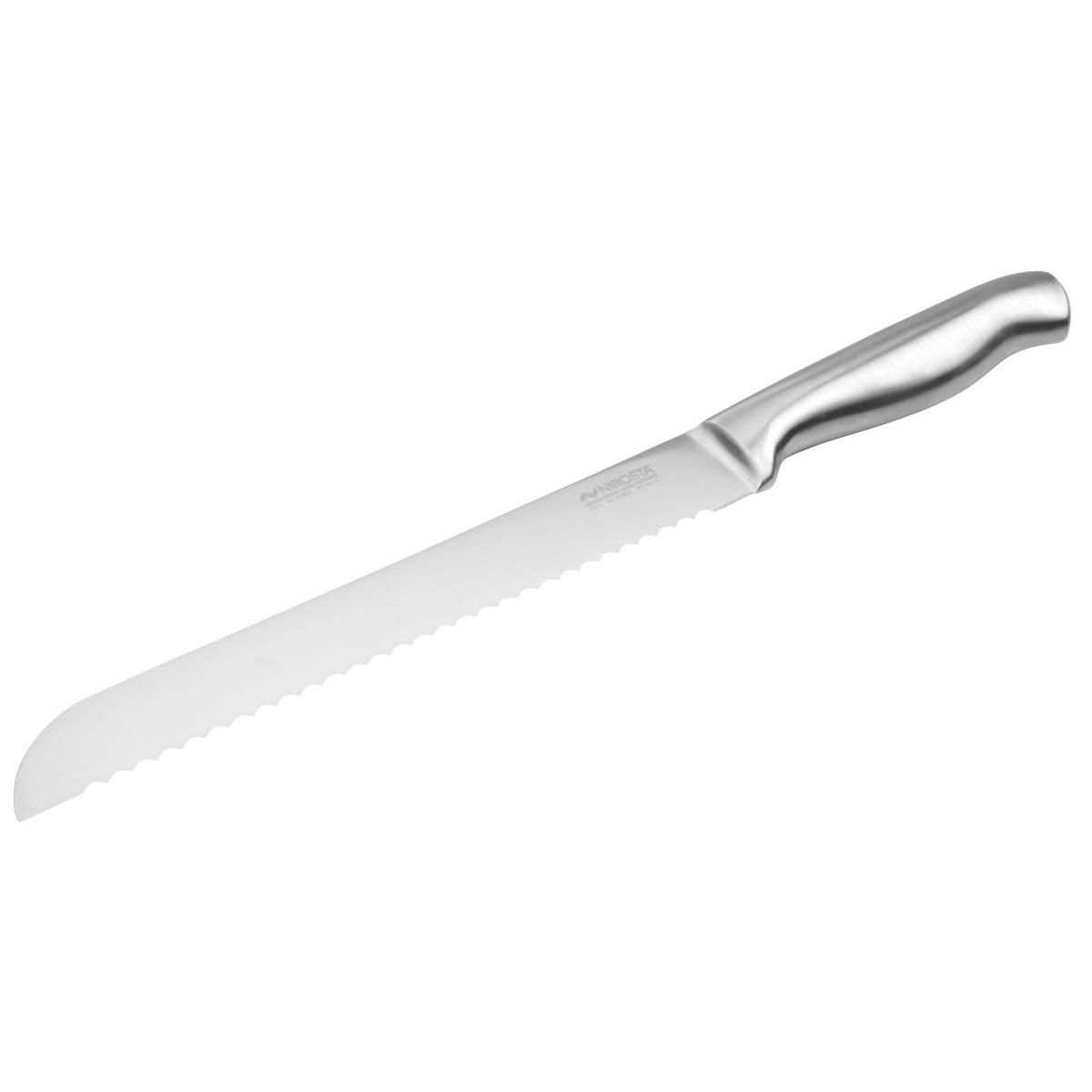 Nirosta 41833 Couteau à pain, Couteau à découper, Lame de 20cm, Argenté, Acier inoxydable, 33,​5x3cm