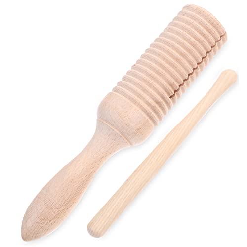 VANZACK Strumento Musicale in Legno Guiro Percussione per Educativo per Sviluppo Ritmo e Intelligenza Adatto e Ragazzo Design Attraente e Facile da Usare