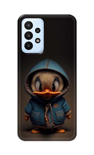 Image of PRINTFIDAA Plastic Printed Hard Back Cover Case For Samsung Galaxy A23 4G | A23 5G Back Cover (Animated Duck) -112, Multicolor