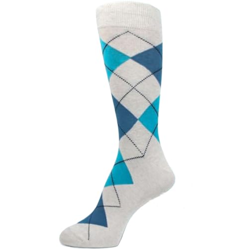 Spotlight Hosiery Men's/Groomsmen Gift Argyle Wedding Dress Socks, Men Size 10-13, 1PR