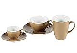 Ritzenhoff & Breker Doppio Espresso Obere, Obertasse, Ober Tasse, Geschirr, Porzellan, Nougat, 6 cm, 545807