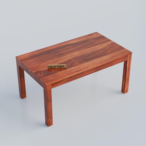 Image of 45 Inch Length Solid Sheesham Wood 4 Seater Dining Table Set | Four Seater Dinner Table with 3 Chairs & 1 Bench | Dinning Table Set 4 Seater for Living Room | Honey Finish