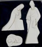 Mikasa White Porcelain Holy Night Nativity Set, 3 Pieces